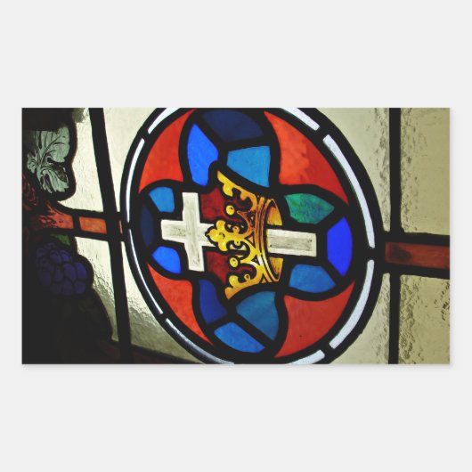 ステンドグラス詳細 長方形シール (正面)