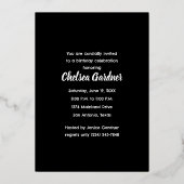 ステンドグラス誕生日クイーン 箔招待状 (裏面)