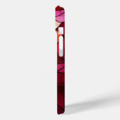 ステンドグラス赤バラフローラアート女性向け Case-Mate iPhoneケース (裏面 / 左)