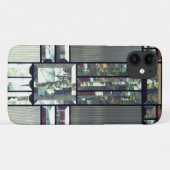 ステンドグラス金属ルックシルバーグレーブラック Case-Mate iPhoneケース (裏面(横))