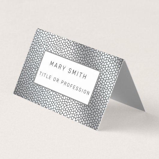 ステンドグラス銀名刺 名刺 (正面)