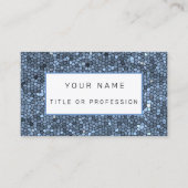 ステンドグラス銀色 名刺 (正面)