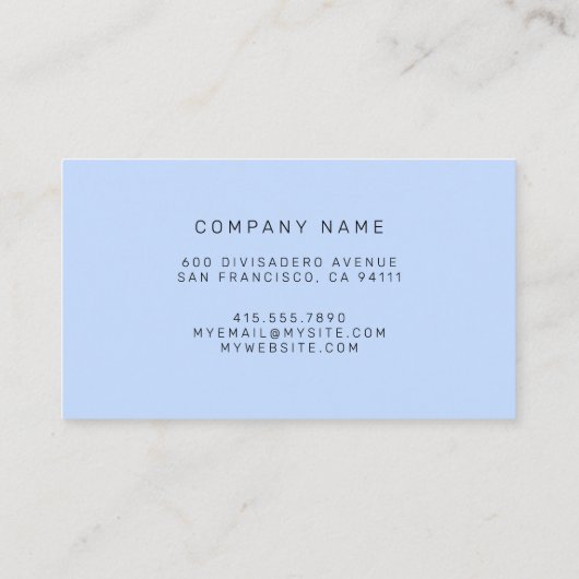 ステンドグラス銀色 名刺 (裏面)