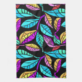 ステンドグラス離れデザイン キッチンタオル (縦)