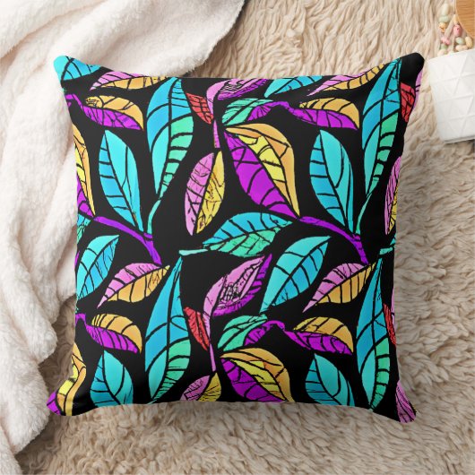 ステンドグラス離れデザイン クッション (ブランケット)