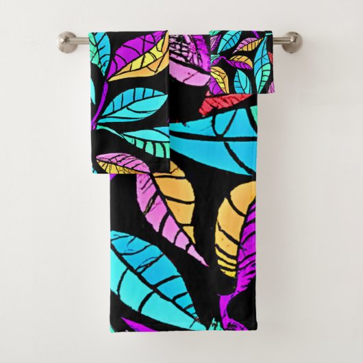 ステンドグラス離れデザイン バスタオルセット (インサイチュ)