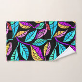 ステンドグラス離れデザイン バスタオルセット (ハンドタオル)