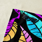 ステンドグラス離れデザイン ビーチタオル (インサイチュ)