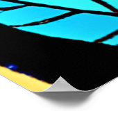 ステンドグラス離れデザイン ポスター (角)