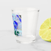 ステンドグラス青い花サンダー_コーブ ショットグラス (右)