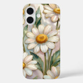 ステンドグラス風のダイジー iPhoneケース 花柄 Case-Mate iPhoneケース (裏面)