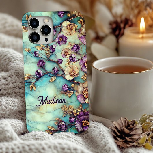 ステンドグラス風の花模様  Case-Mate iPhoneケース