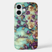 ステンドグラス風の花模様  Case-Mate iPhoneケース (裏面)