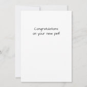 ステンドグラス風チワワ犬 カード (裏面)