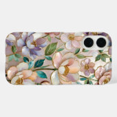 ステンドグラス風フラワーモチーフ携帯ケース ボタニカル Case-Mate iPhoneケース (裏面 (横))