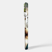 ステンドグラス風ホワイトユリ Case-Mate iPhoneケース (裏面 / 左)