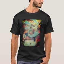ステンドグラス風呂桶Tシャツ