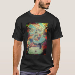 ステンドグラス風呂桶Tシャツ Tシャツ