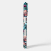 ステンドグラス風紫青の花柄 Case-Mate iPhoneケース (裏面 / 右)