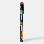 ステンドグラス風蝶ダークブルーゴールドiPhoneケース Case-Mate iPhoneケース (裏面 / 右)