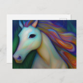 ステンドグラス馬 ポストカード (正面/裏面)
