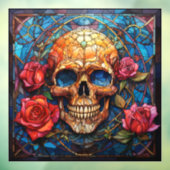 ステンドグラス骨格デザイン ウィンドウサイン (シート3)