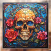 ステンドグラス骨格デザイン ウィンドウサイン (シート2)