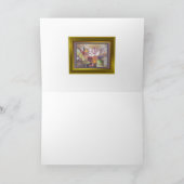 ステンドグラス高級花グリーティングカード シーズンカード (内部)