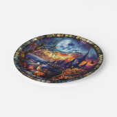 ステンドグラス魔女の釜 ペーパープレート (アングル)