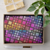 ステンドグラス鮮やかスクエア – rainbow : 薄葉紙 (ギフト)