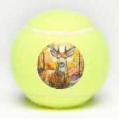 ステンドグラス鹿 テニスボール (裏面)