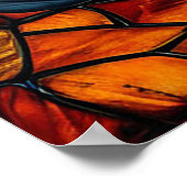 ステンドグラス黄金の馬 ポスター (角)