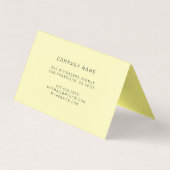 ステンドグラス黒金ゴールド 名刺 (裏面)