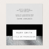 ステンドグラス黒銀名刺 名刺 (外部フラット)