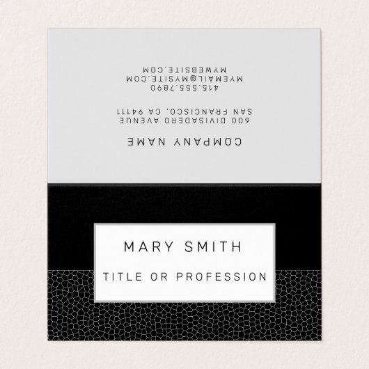 ステンドグラス黒黒 名刺 (外部フラット)