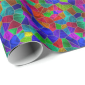 ステンドグラス10A-Bの選択包装紙 ラッピングペーパー (ロールコーナー)