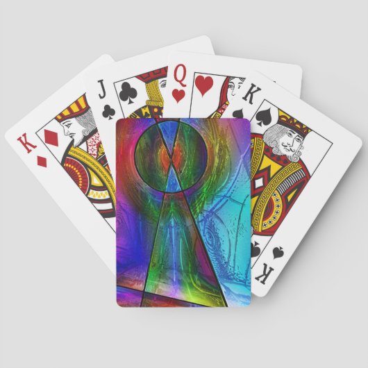 ステンドグラス1 トランプ (裏面)