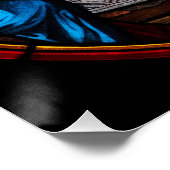 ステンドグラス・アートの最後の晩餐 ポスター (コーナー)