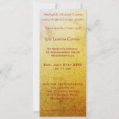 ステンドグラス アートデコ 洗礼 結婚式 招待状 (裏面)