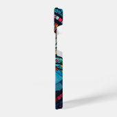 ステンドグラス・アート、命の木ステンドグラス iPhoneケース (左側面)