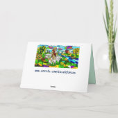 ステンドグラス・イエス・グリーティング・カード カード (裏面)