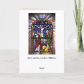 ステンドグラス・イエス・グリーティング・カード カード (裏面)