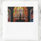 ステンドグラス・イエス 長方形シール (バッグ)
