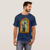 ステンドグラス・ウェアオカミ Tシャツ (正面フル)