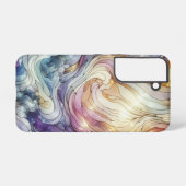 ステンドグラス ウェーブ SAMSUNG GALAXYケース (裏面横)