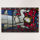ステンドグラス・エンジェルのアートワーク ジグソーパズル (横)