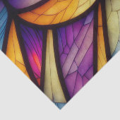 ステンドグラス オレンジ パープル デコパージュペーパー 薄葉紙 (詳細)