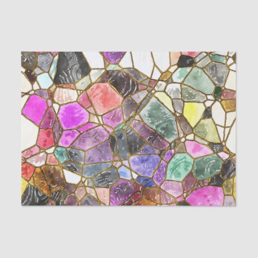 ステンドグラス カラー デコパージュ 薄葉紙 (正面)