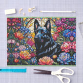 ステンドグラス・ガーデンのドイツの羊飼い 薄葉紙 (クラフト)