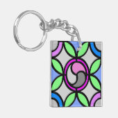 ステンドグラス キーホルダー (正面左)